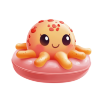 Cute Float Isolated on a White Background for Summer Activities on transparent background. png