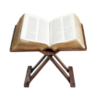 Front Facing Open Book with Blank Pages for Customization on transparent background. png