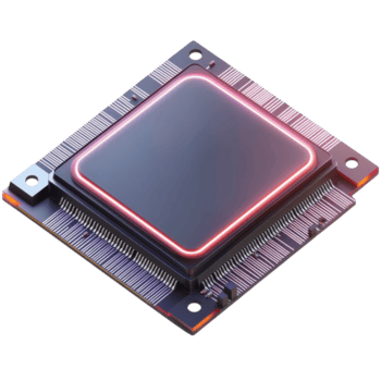 hoge performantie GPU spaander voor gaming en renderen toepassingen Aan transparant achtergrond. png