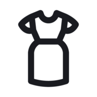 Kleid Symbol auf schwarz Hintergrund png