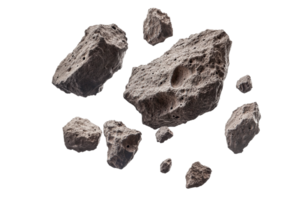 Cosmic Rocks Floating Across the Universe png