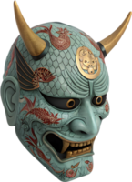 Wrathful Hannya Mask Design Reflecting Japanese Folklore. . png
