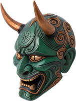 Detailed Japanese Hannya Mask Design for Creative Projects. . png