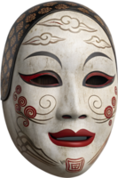 Chilling Japanese Kuchisake Onna Mask Clipart for Horror. . png
