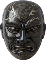 Somen Mask Clipart Representing Japanese Culture, Beauty, and Mystery. . png