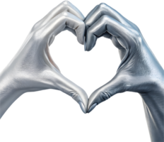 Beautiful Heart Shape Formed by Intertwined Hands Clipart. . png