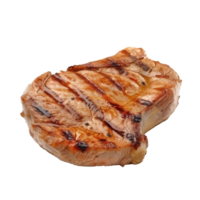 grilled pork steak on a transparency background png