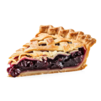 blueberry pie isolate on transparent background png