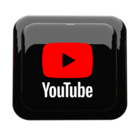 Classic Red YouTube Branding Icon for Web Use png