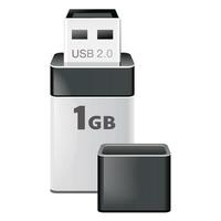 usb flash drive icon isolated on a white background vector