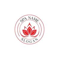 Minimalistic Wellness and Spa Logo Design Template vector