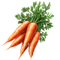 Fresh Isolated Carrot on Transparent Background for Creative Design, Branding, and Digital Artwork png