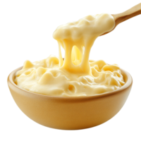 Cheese Bowl Isolated on Transparent Background Ideal for Food Illustrations, Culinary Branding, and Digital Graphic Design Projects png