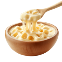 Cheese Bowl Isolated with Transparent Background for Food Art, Culinary Projects, Digital Graphics, and Design Inspiration png