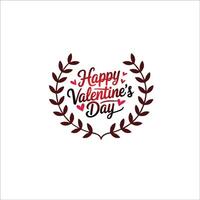 Gradient Effect Valentine's Typography vector