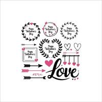 Romantic Script Font Valentine's Graphic vector