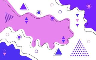 Modern abstract background in memphis style vector