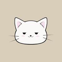 head cartoon, cute, character, funny, illustration vector