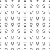 Seamless pattern with teeth, line drawing on dental theme vector