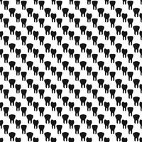 Dental seamless pattern with simple minimalistic black teeth on the white background vector