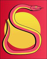 Welcoming the Year of the Snake vector