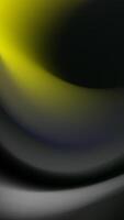 Abstract Dark Gradient Background Black, Gray, Yellow Curves vector
