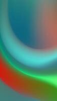 Abstract Gradient Background Teal, Green, Orange Curves vector