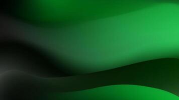 Abstract image featuring smooth, dark green to bright green gradient waves. vector