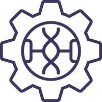 Genetic Engineering Icon Element For Design vector