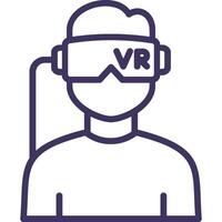 Virtual Reality Icon Element For Design vector