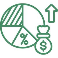 Profit Margin Icon Element For Design vector