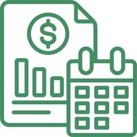 Financial Planning Icon Element For Design vector