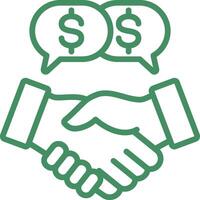 Negotiation Icon Element For Design vector