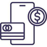 Mobile Payment Icon Element For Design vector