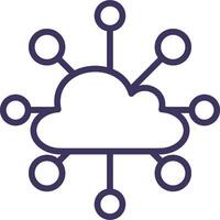 Edge Computing Icon Element For Design vector