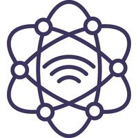Quantum Internet Icon Element For Design vector