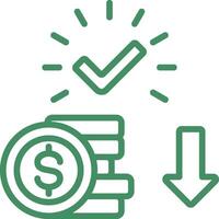 Cost Icon Element For Design vector