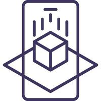 Augmented Reality Icon Element For Design vector