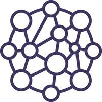 Nano Technology Icon Element For Design vector