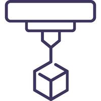 3D Printing Icon Element For Design vector