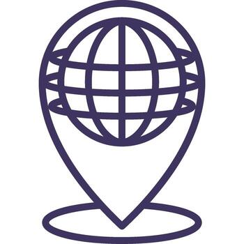 Geospatial Technology Icon Element For Design vector