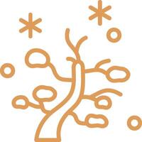 Winter Tree Icon Element For Design vector