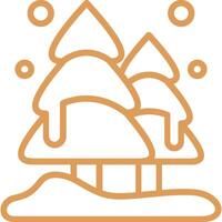 Pine Tree Icon Element For Design vector