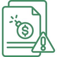 Debt Icon Element For Design vector