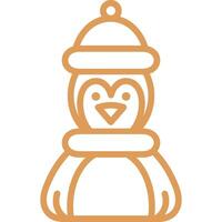Penguin Icon Element For Design vector