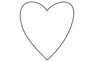 Artistic heart shapes in line art vector