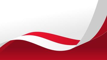 wavy Monaco flag background with copy space for text. Monaco Independence day vector