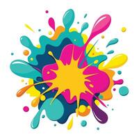 Vibrant Color Splash Design for Celebration or Background. vector