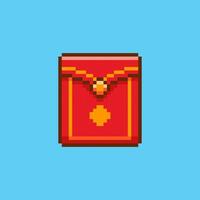 Pixel art Chinese Red Envelope game asset design vector