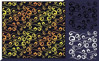 seamless pattern with swirls vector